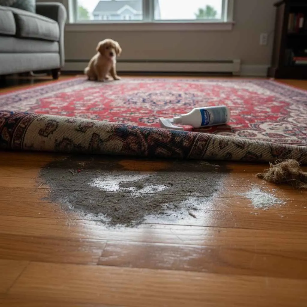 Ignoring the Rug Pad or Flooring Underneath