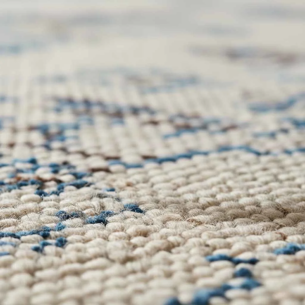 Close up of rug fibers being professionally cleaned