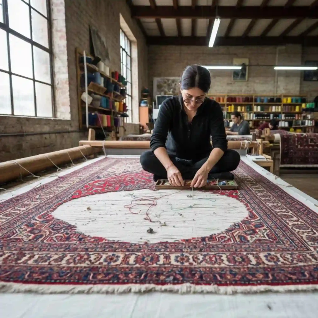 rug restoration process