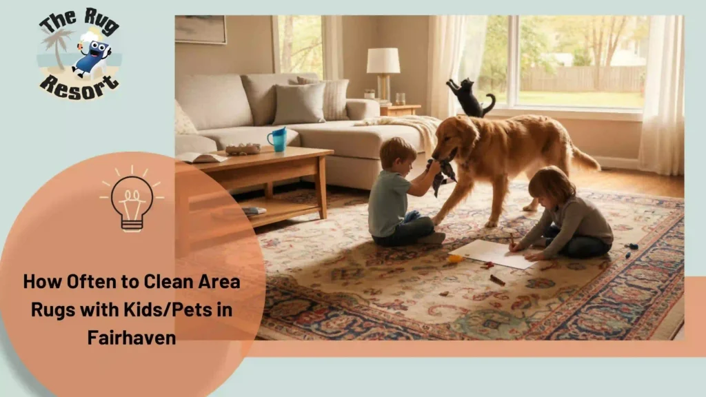 How Often to Clean Area Rugs with KidsPets in Fairhaven, MA
